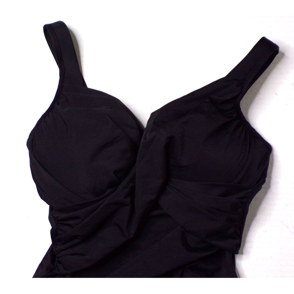 🆕 MIRACLESUIT Rock Solid Revele Slimming One Piece Swimsuit 14 Black - Picture 9 of 13